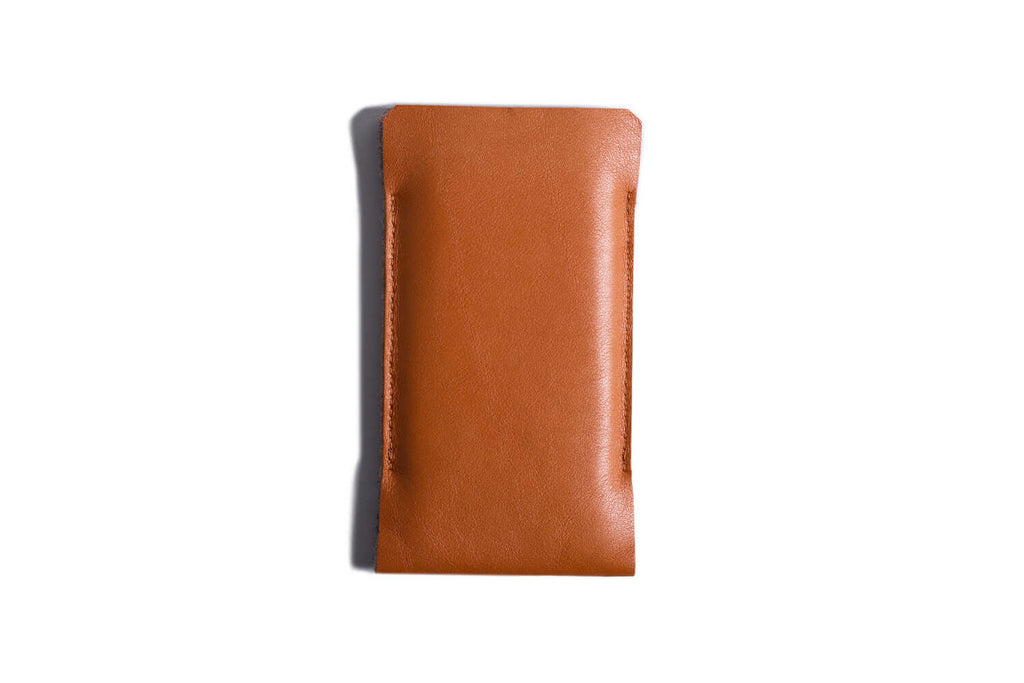 Slim Wallet Sleeve Case for Smartphones Tan