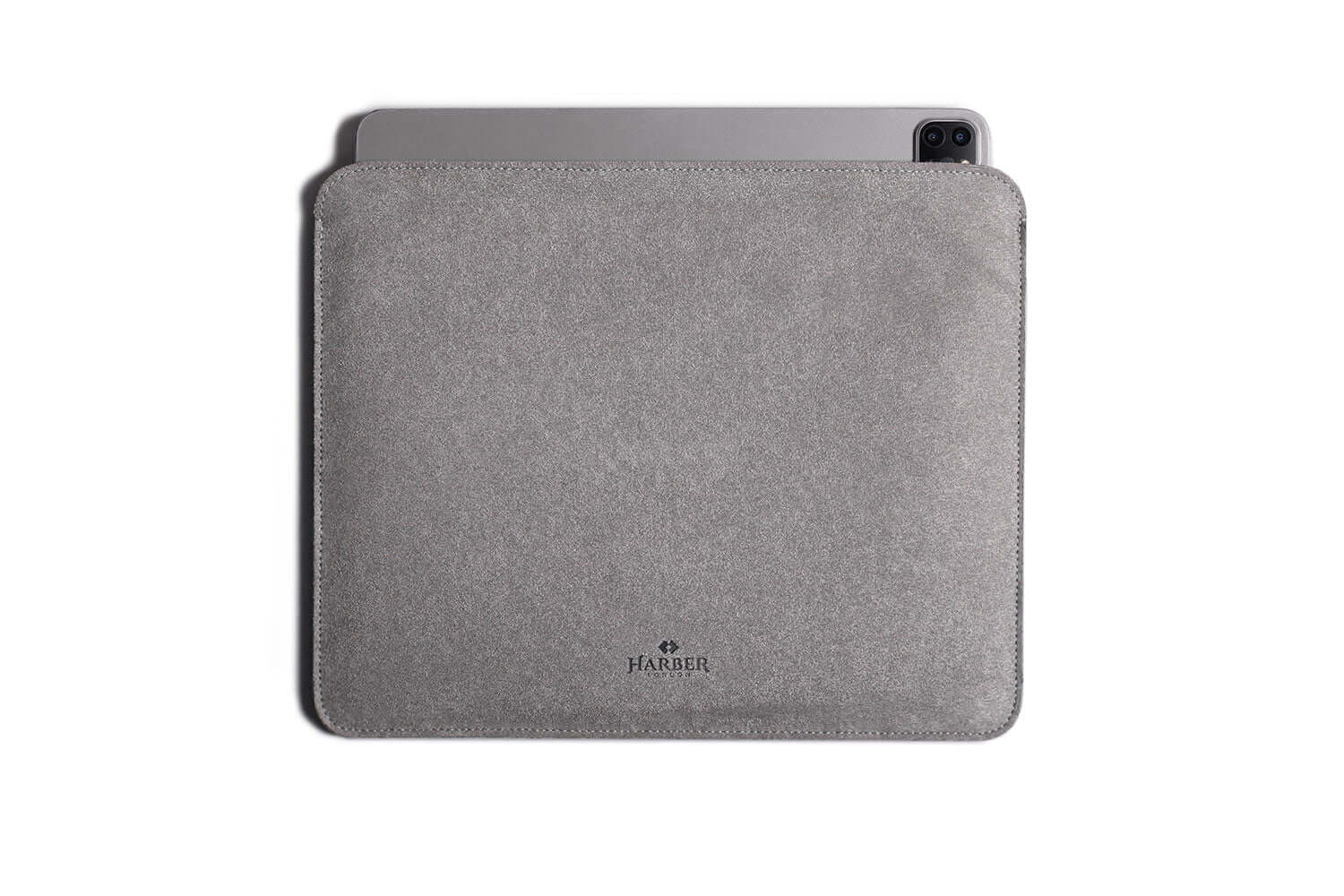 iPad Pro EVO fin en microfibre avec support Apple Pencil Microfibre grise