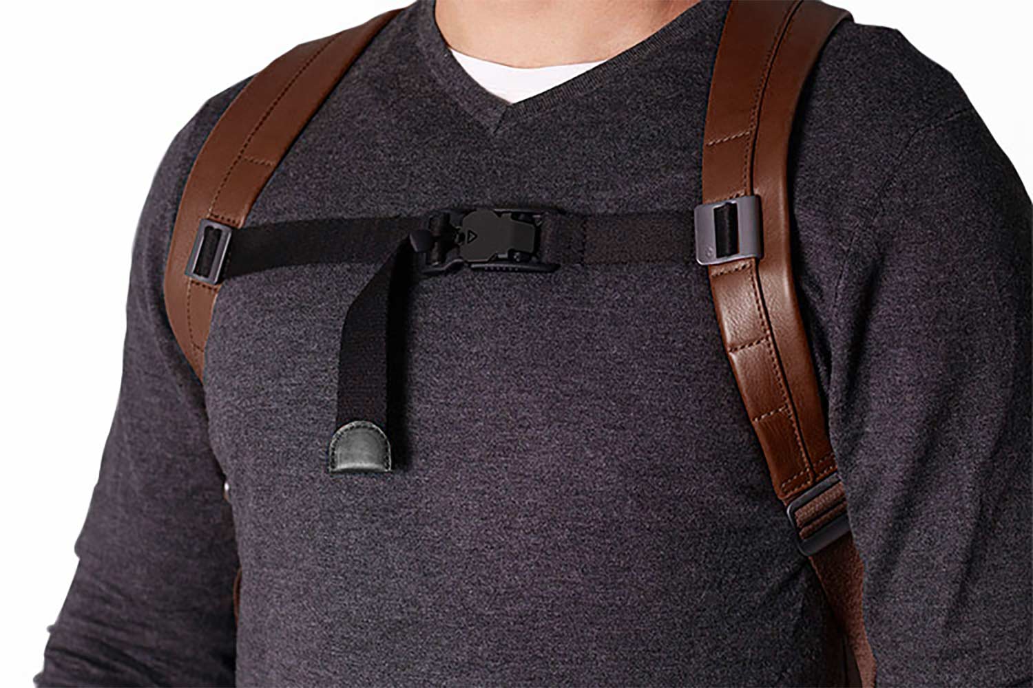 Backpack straps leather deals