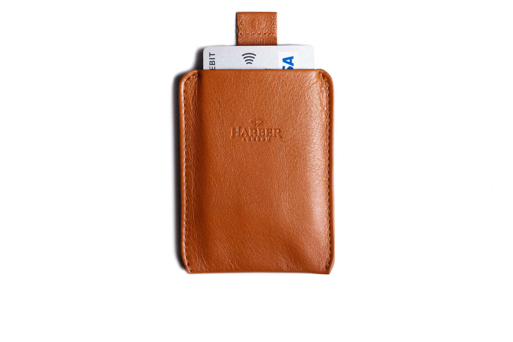 Super Slim Card Holder with RFID Protection Tan