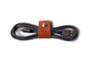 Tan Leather Cable Organiser