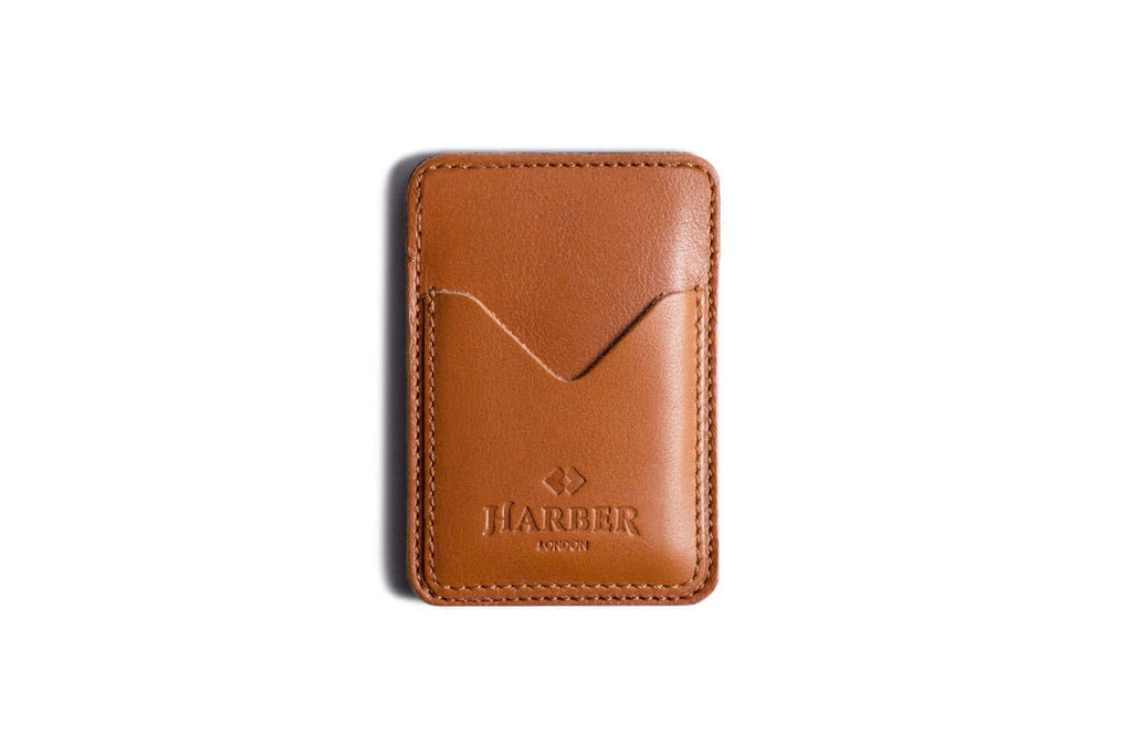  Classic Leather Card Holder - 3 Pocket Tan