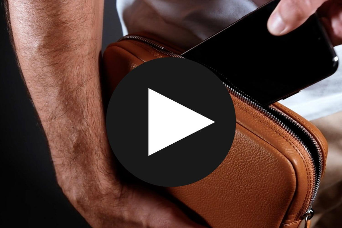 Leather Tech Dopp Kit Harber London