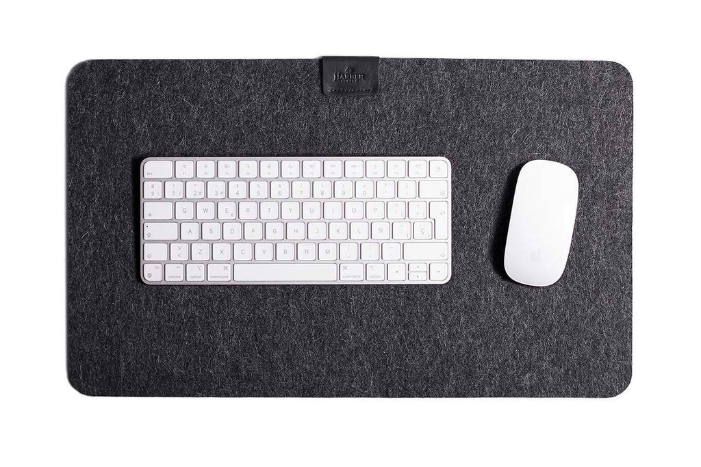 Wool Felt Desk Mat Black