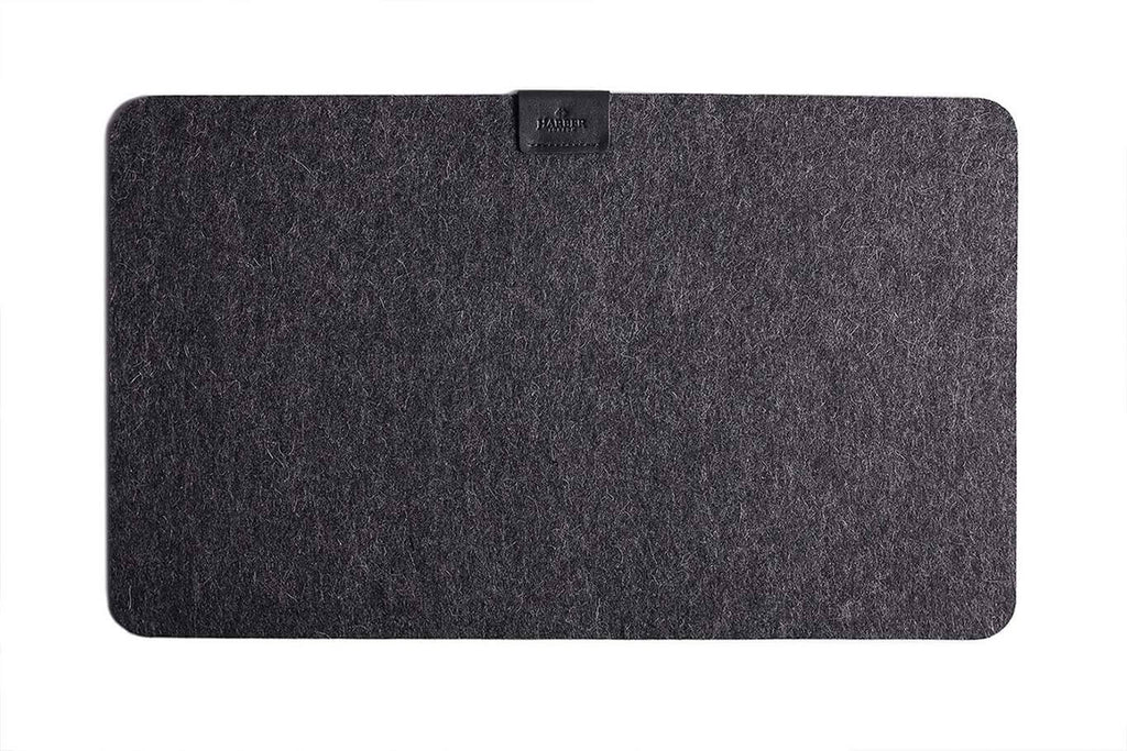 Wool Felt Desk Mat Black