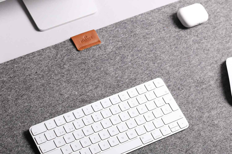 Wool Felt Desk Mat Tan